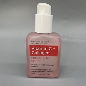 Precision Beauty Vitamin C + Collagen Brightening Serum Dull Tired Skin 2 fl‎ oz